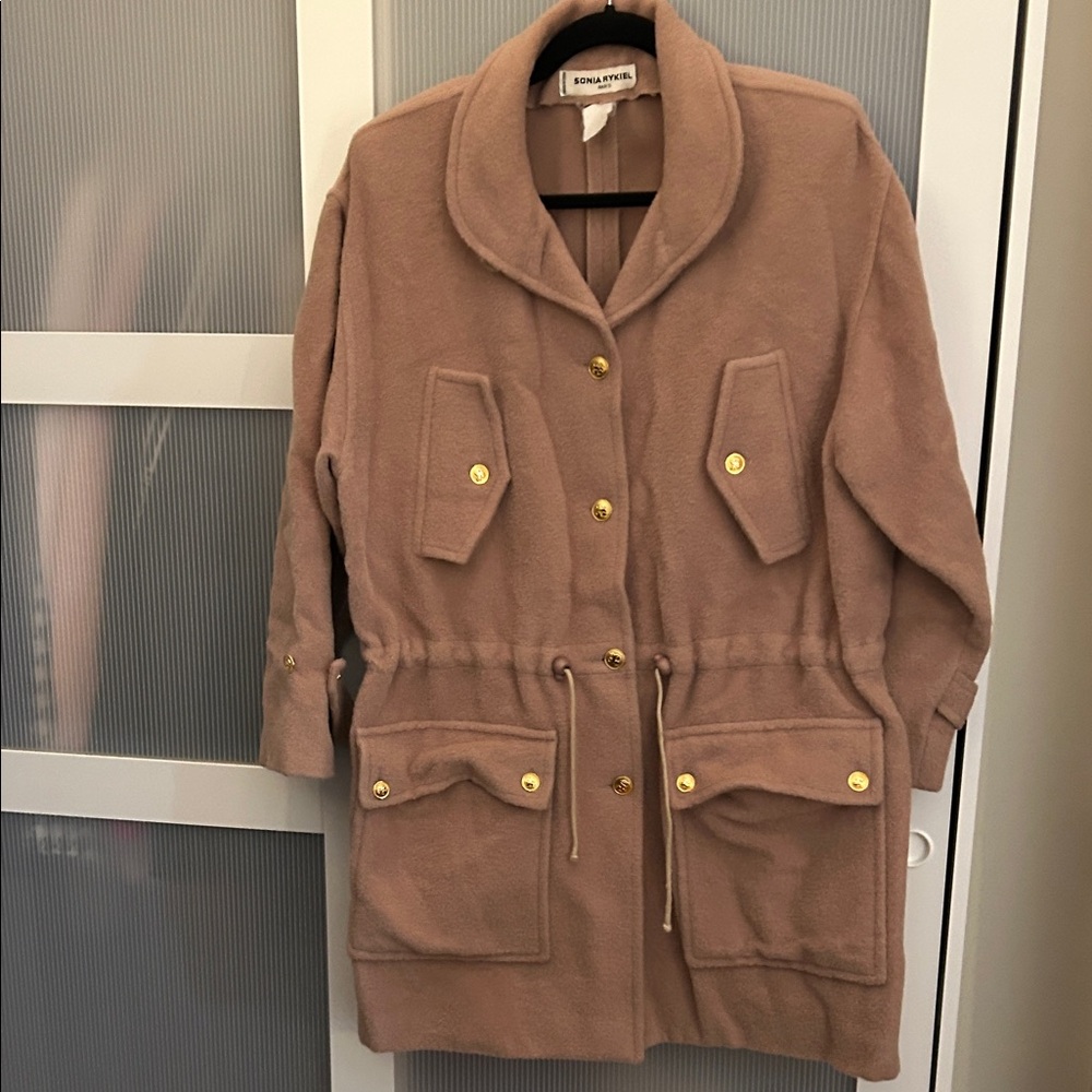 Sonia Rykiel, Vintage, size 12, Women's Tan Coat